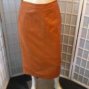 Max Mara Leather Pencil Skirt sz 4